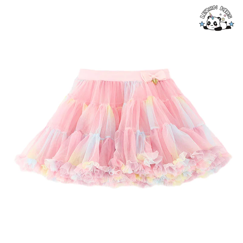LEZONKIDS - Conjunto de Top de Algodão Fashion e Saia Tutu, Estilo Doce, Conjunto de Roupas para Meninas para Festa Infantil